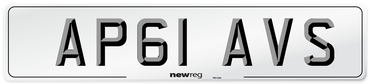 AP61 AVS Number Plate from New Reg